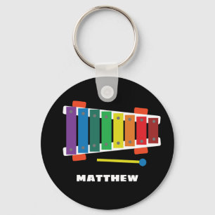 Leksak Keychain för regnbågexylofonklassiker Nyckelring