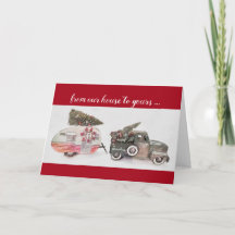 leksak lastbil och resevagn: helgdag vid jul