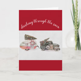 leksak lastbil och resevagn: jultomten helgdag kort