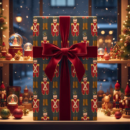 Leksak Nutcracker Soldier Wrapping Papper Presentpapper