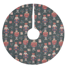 Leksak Nutcrackers Julgransmatta Borstad Polyester