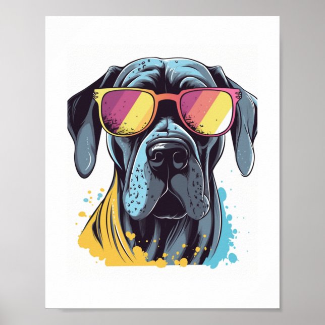 Leksak Pudel - Elegance har fyra Ben Poster (Framsidan)