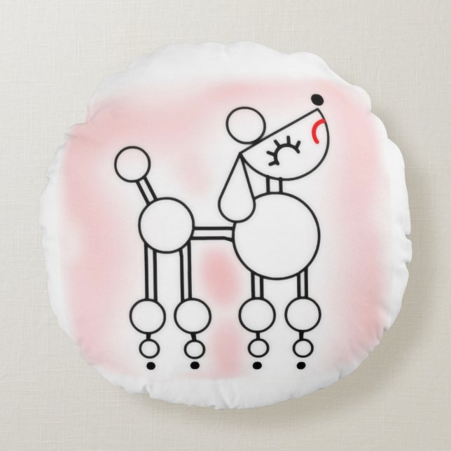 Leksak Pudel-gåvor, Pudel Novelty Dekorativ kudde (Framsidan)