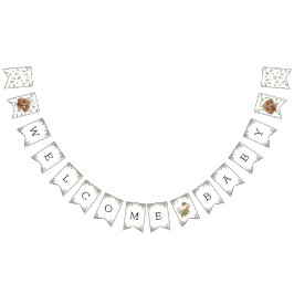 Leksak Pudel Greenery Baby Shower Puppy Vimplar