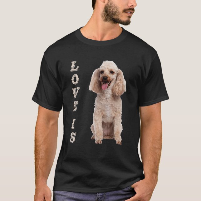 Leksak Pudel Kvinnor Manar Kids Hund Pet Pre för M T Shirt (Framsida)