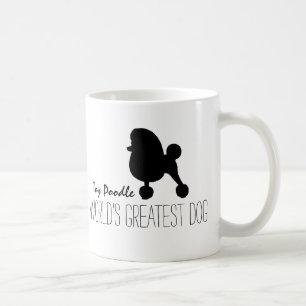 Leksak Pudel Silhouette Världsmästare Hund Anpas Kaffemugg