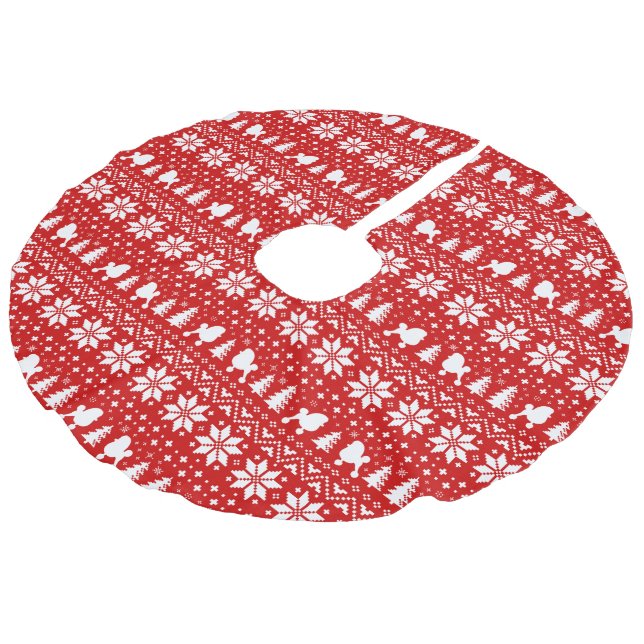 Leksak Pudel Silhouettes jul Mönster Julgransmatta Fusklinne (Vinklad)