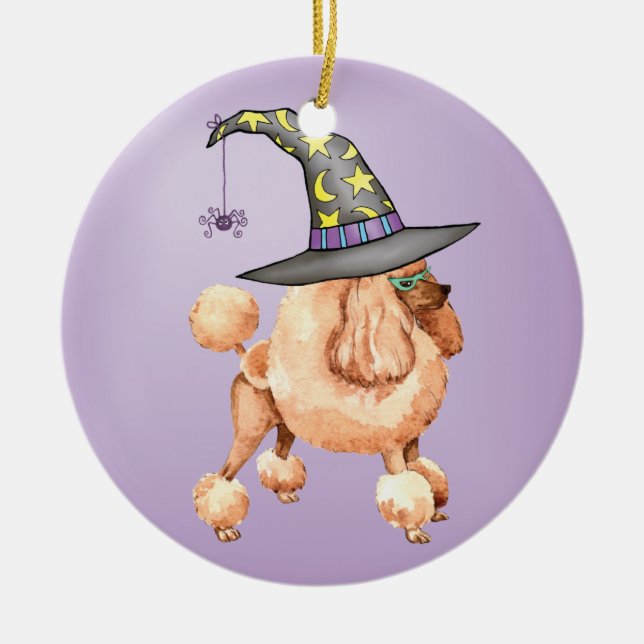 Leksak Pudel Witch Julgransprydnad Keramik (Framsidan)