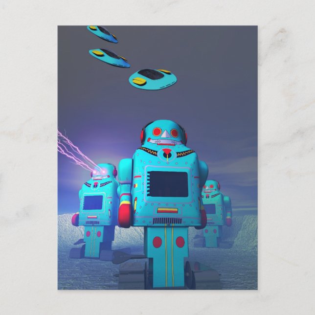 Leksak Robos på vykortet för attentat Vykort (Framsida)