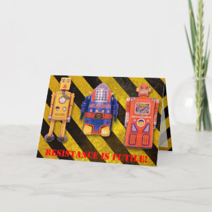 Leksak Robot Anpassningsbar Birthday Card Kort