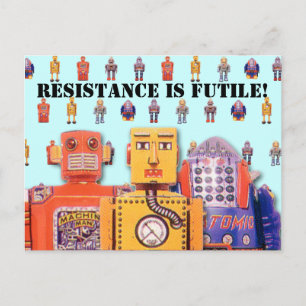 Leksak Robot Anpassningsbar Postcards Vykort