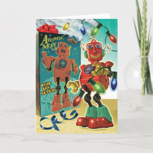 Leksak Robot Retro-julkort Helgkort