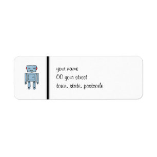 Leksak Robot Return-adressetikett Returadress Etikett