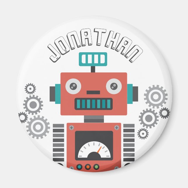 Leksak Robots Magnet (Framsidan)