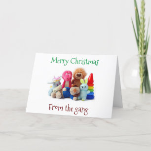 LEKSAK SÄG "GOD JUL FRÅN GANG" HELGKORT