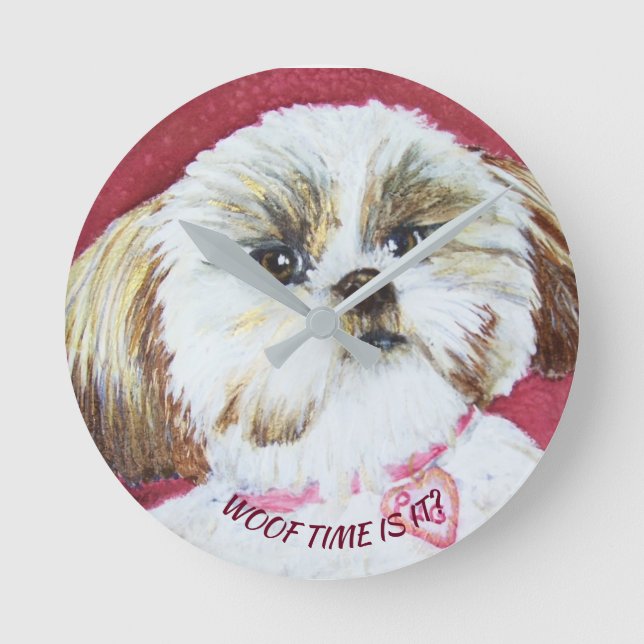 LEKSAK SHIH TZU MIX RUND KLOCKA (Framsida)