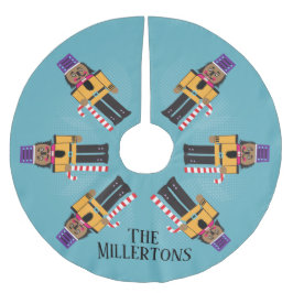 Leksak Soldier Nutcracker jul Julgransmatta Borstad Polyester