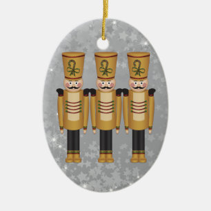 Leksak Soldier Nutcracker Julgransprydnad Keramik