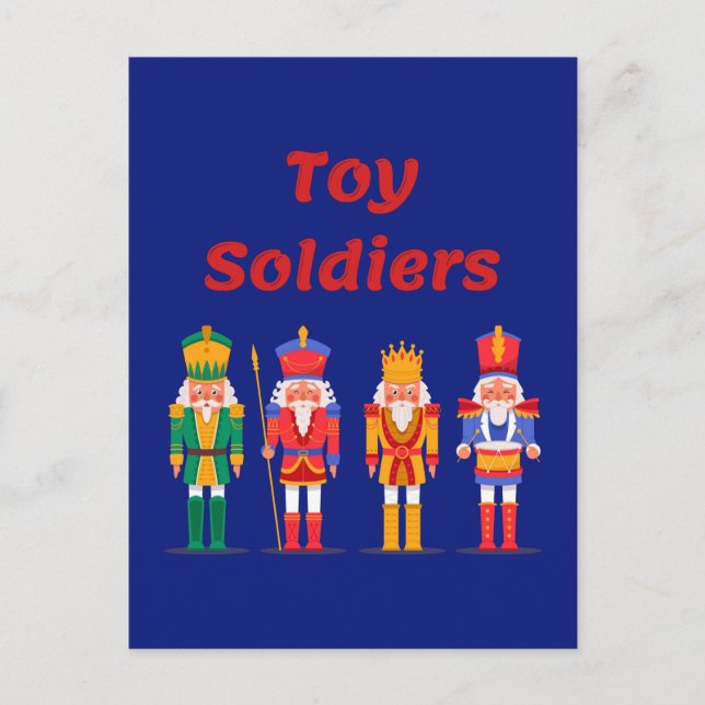 Leksak Soldier Nutcrackers vykort (Framsida)