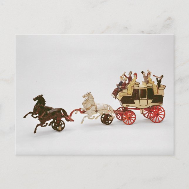 Leksak stagecoach vykort (Framsida)