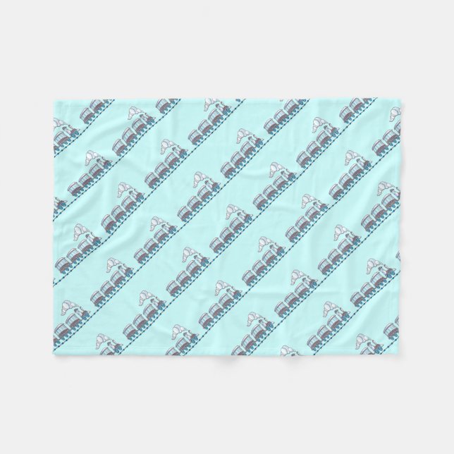 Leksak Tåg Fleecefilt (Framsidan (Horisontell))