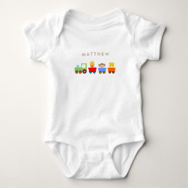 Leksak Tåg Personlig Baby Onsie Tröja