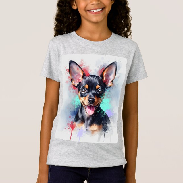 Leksak Terrier Puppy av Natasha Us T Shirt (Framsida)