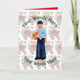 Leksak White Coastie Anpassningsbar jul Helgkort