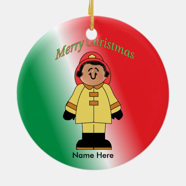 Leksak White Female Anpassningsbar Julgransprydnad Keramik (Baksidan)