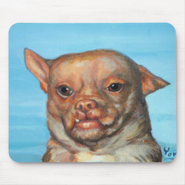 Leksakchihuahua Mousepad Musmatta (Framsidan)