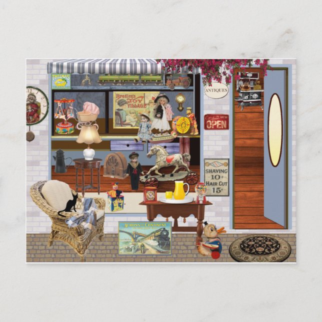 Leksaken shoppar vykort (Framsida)