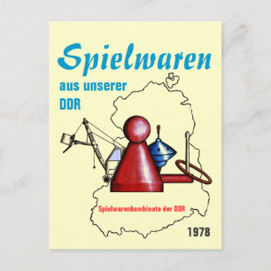 Leksaker DDR design Vykort