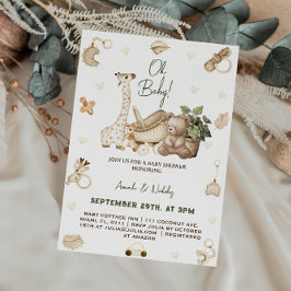Leksaker för barn Baby Shower Inbjudningar