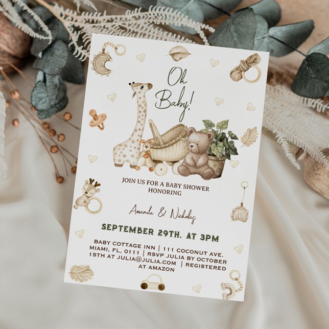 Leksaker för barn Baby Shower Inbjudningar (Skapare uppladdad)