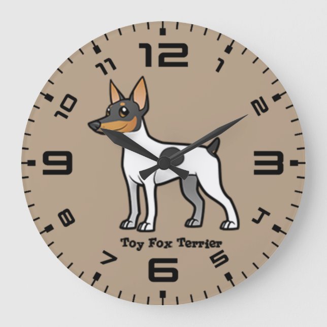Leksakfoxterrier Stor Klocka (Framsida)