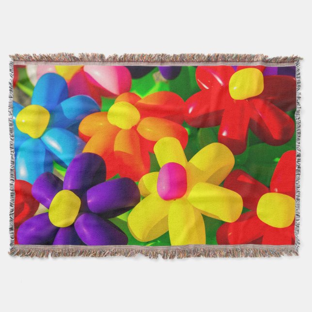 Leksaksballongblommor Filt (Framsidan)