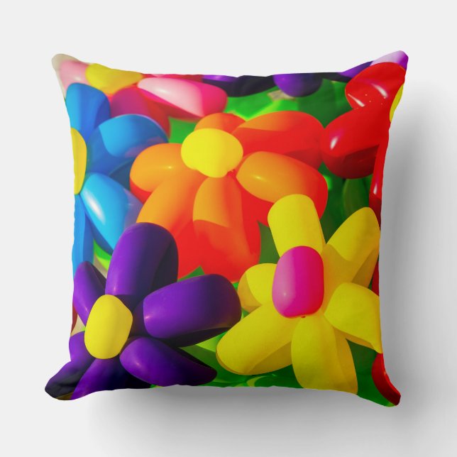 Leksaksballongblommor Kudde (Framsida)