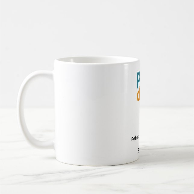 Leksaksdatum Uppvärmt Tre Gånger Kaffe Mugg (Vänster)