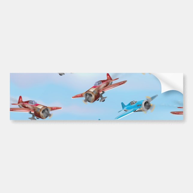 Leksaksflygplan Bildekal (Framsidan)