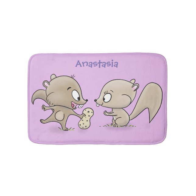 Leksaksliknande tecknad illustration badrumsmatta (Framsidan)