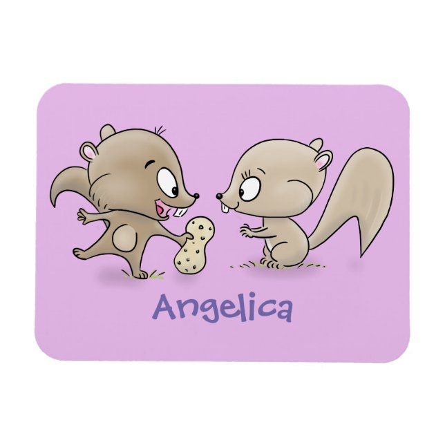 Leksaksliknande tecknad illustration magnet (Horisontell)