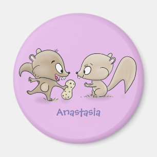 Leksaksliknande tecknad illustration magnet