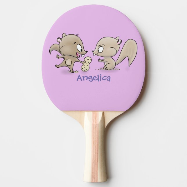 Leksaksliknande tecknad illustration pingisracket (Framsidan)