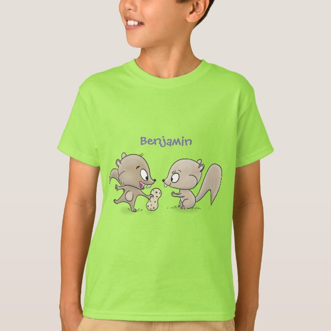 Leksaksliknande tecknad illustration t shirt (Framsida)