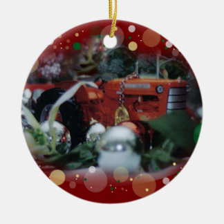 leksaktraktorer för jul 4 julgransprydnad keramik