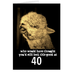 Leksam födelsedag för foto av humor alpaca anpassn hälsningskort