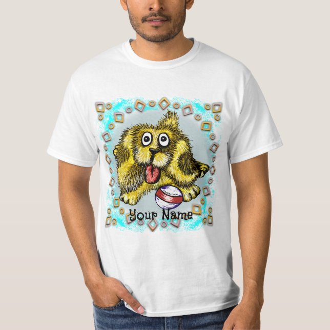Lekstund Hund T Shirt (Framsida)