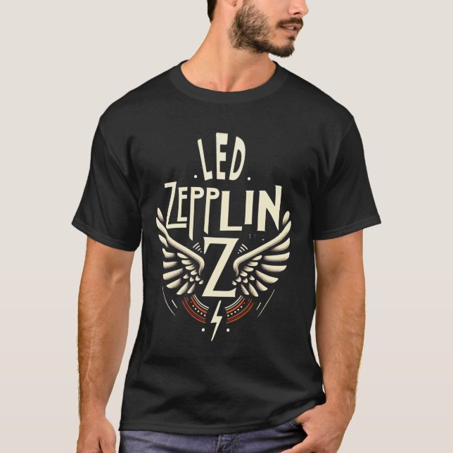 lekt zeppelinskjorta t shirt (Framsida)