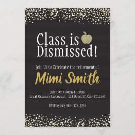 Lektionen är slut - lärarpension inbjudningar