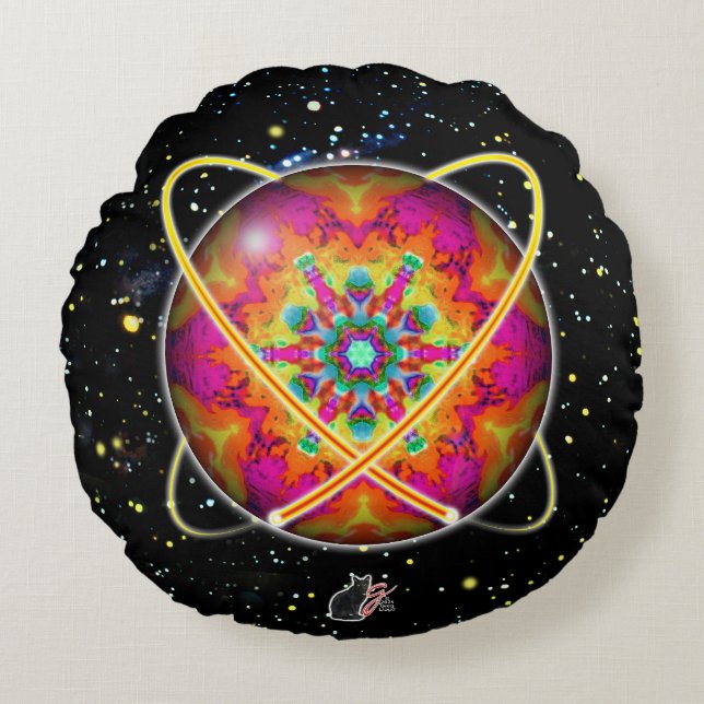 Lektron Orbz Round Pillow Rund Kudde (Framsidan)